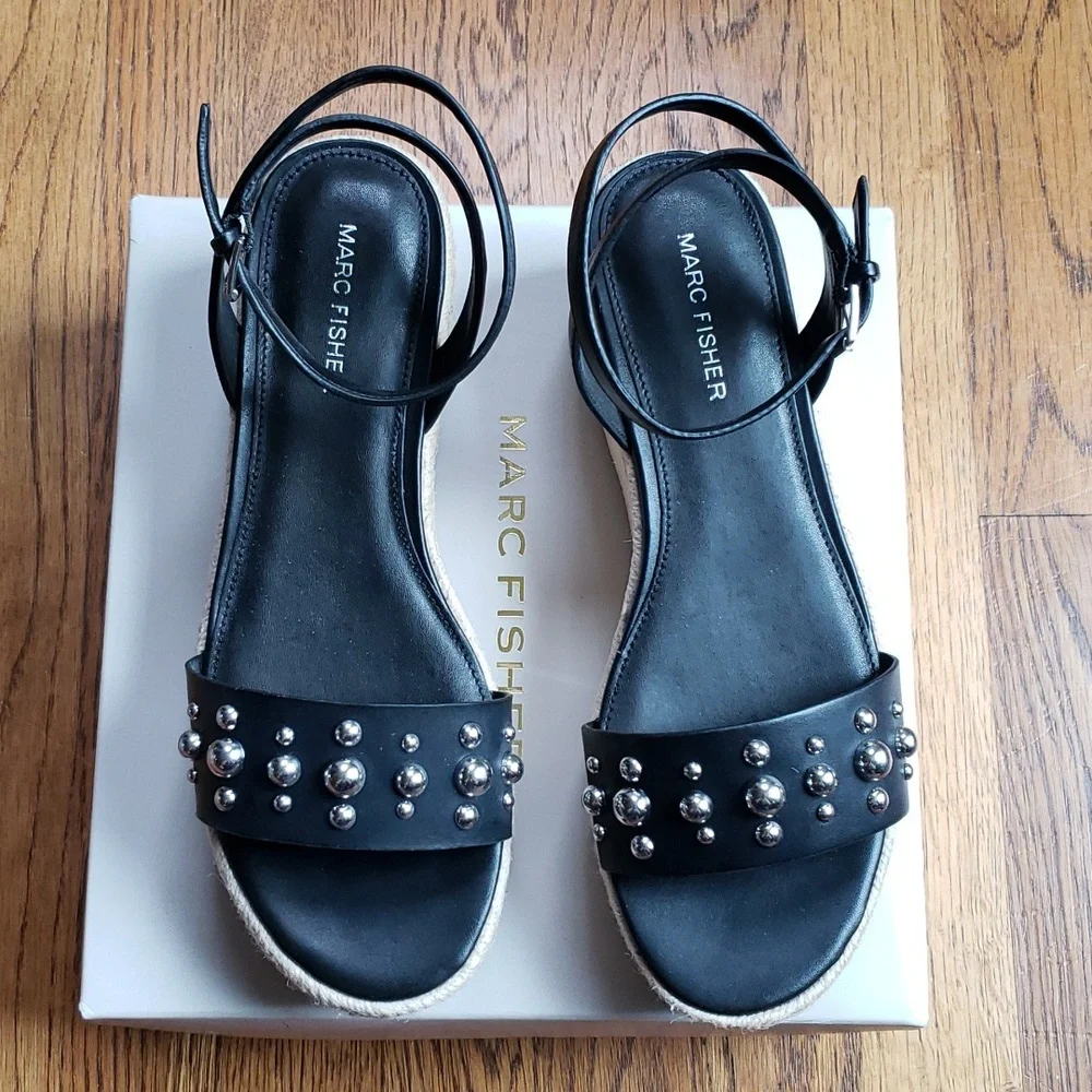 NIB Marc Fisher Joyce Espadrille Platform Sandal Women's Size 8